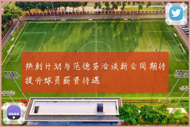 热刺计划与范德芬洽谈新合同期待提升球员薪资待遇